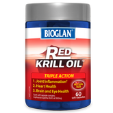 Bioglan Red Krill Oil Triple Action 500mg 60 Soft Capsules